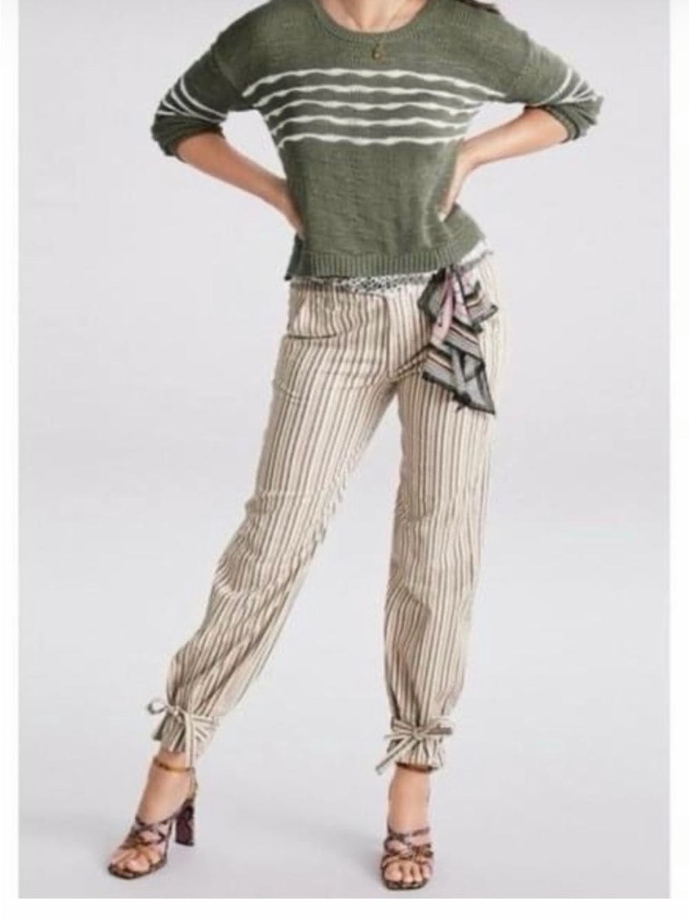 Cabi Women’s Convertible Trouser in Island Stripe